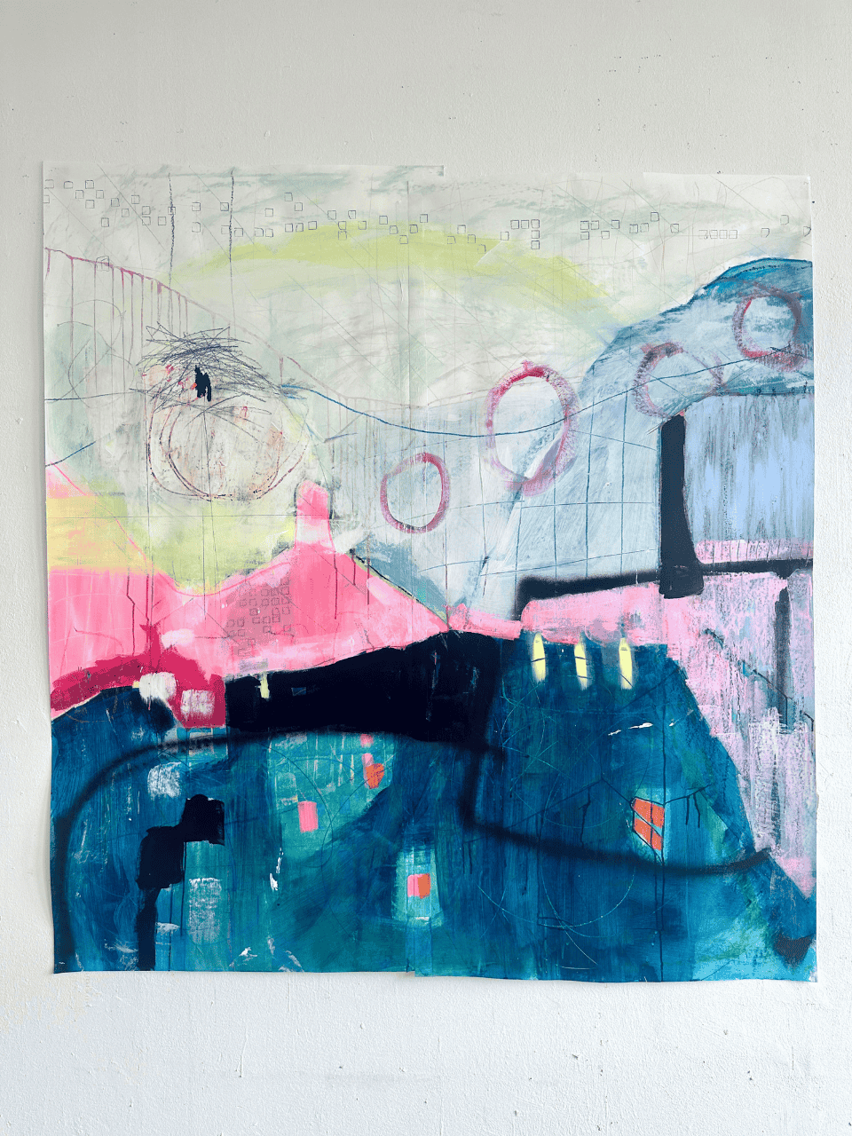 Circling to the moon and back close up